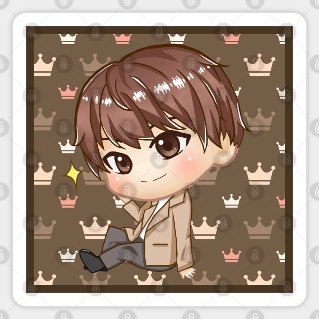 BTS KPOP JIN CUTE CHIBI CHARACTER Sticker by moonquarius